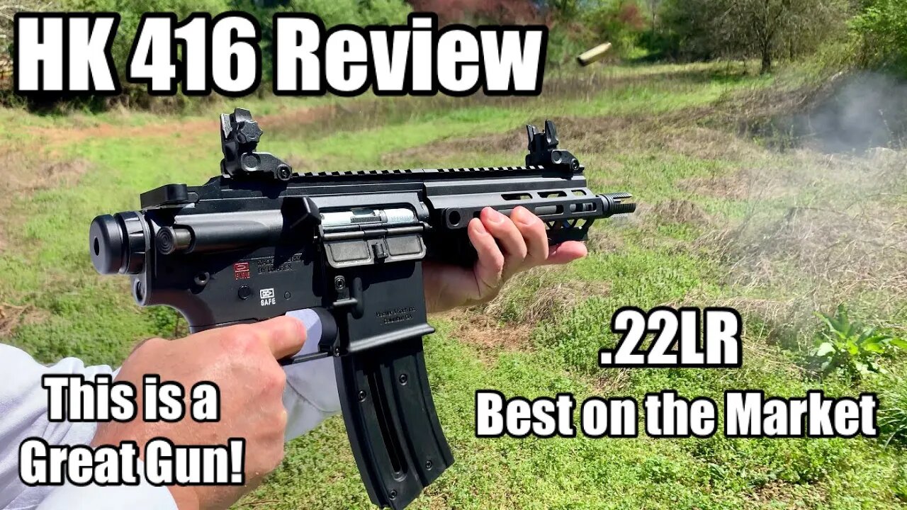 New HK416 AR Pistol .22LR Review and Shooting