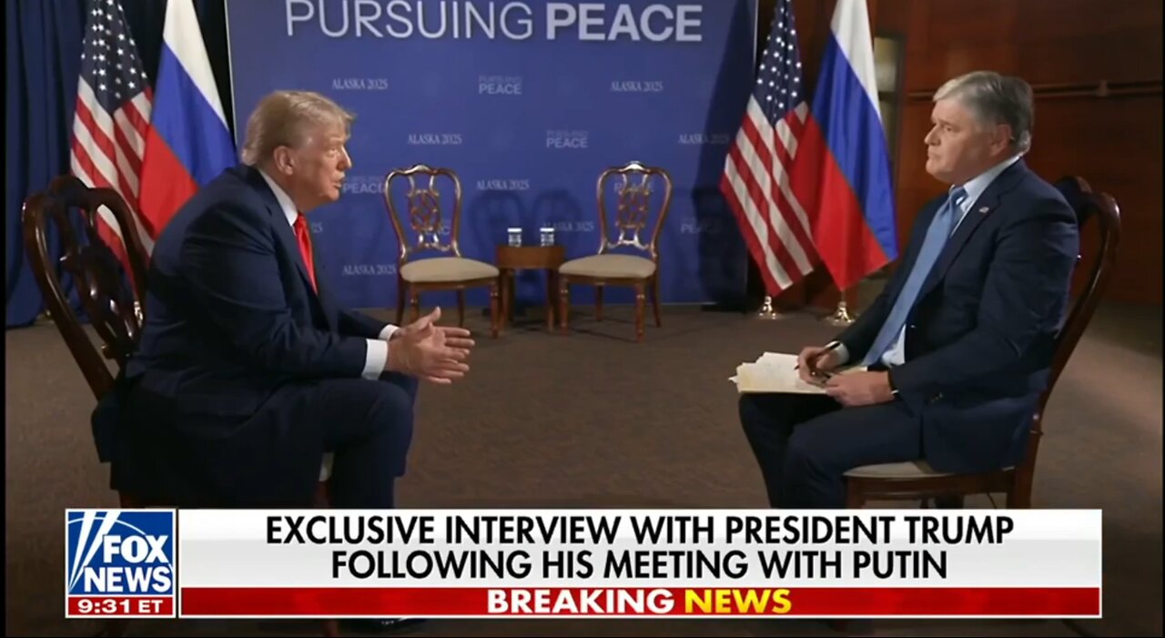 PRESIDENT TRUMP SITS DOWN WITH HANNITY AFTER PUTIN MEETING
