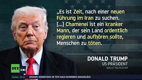 Trump fordert Führungswechsel in Iran – Teheran warnt vor Krieg