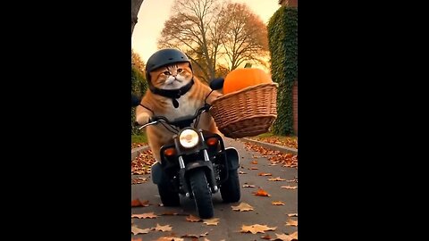 AI Short Video | Cat Enjoy Holiday #shorts #ai
