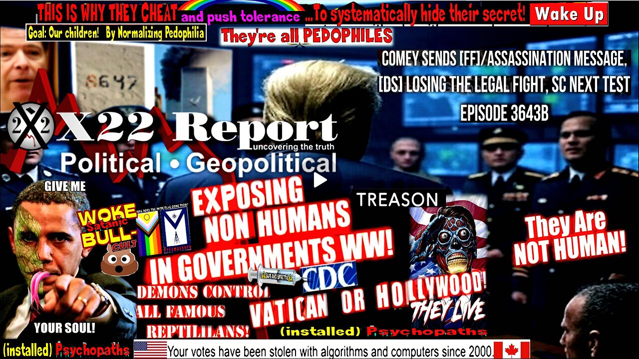 Ep 3643b - Comey Sends [FF]/Assassination Message, [DS] Losing The Legal Fight, SC Next Test