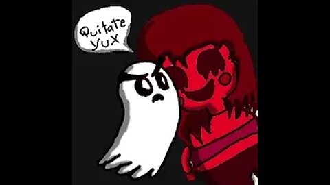 Deadtale Reborn Vistando la plaza y molestando mad en modo fantasma