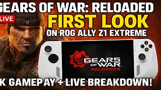 Gears of War: Reloaded FIRST LOOK on ROG Ally Z1 Extreme 🔴 4K GeForce NOW Gameplay!