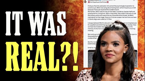 Candace Owens Drops a BOMBSHELL in the FORT HUACHUCA Case! Was MITCH Telling the TRUTH??!!