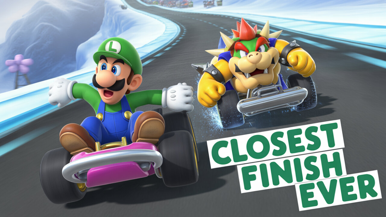 THE BEST MARIO KART 8 DX RACE EVER