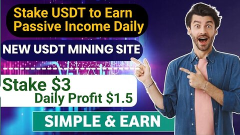 New Best High Profitable Long Term USDT Mining Platform | Stake USDT To Earn Passive Income