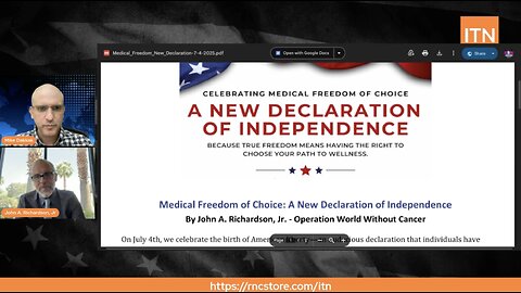 John Richardson and the Medical Declaration of Independence
