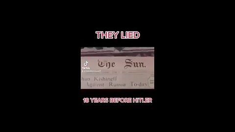 💥BQQQQQQQM💥THEY LIED 18 YEARS BEFORE HITLER - EXPOSED💥🍿🇺🇸 SHARE!