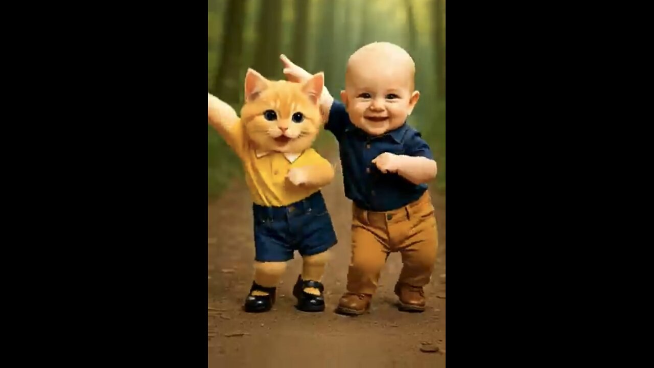 Cat Funny Dance 😂