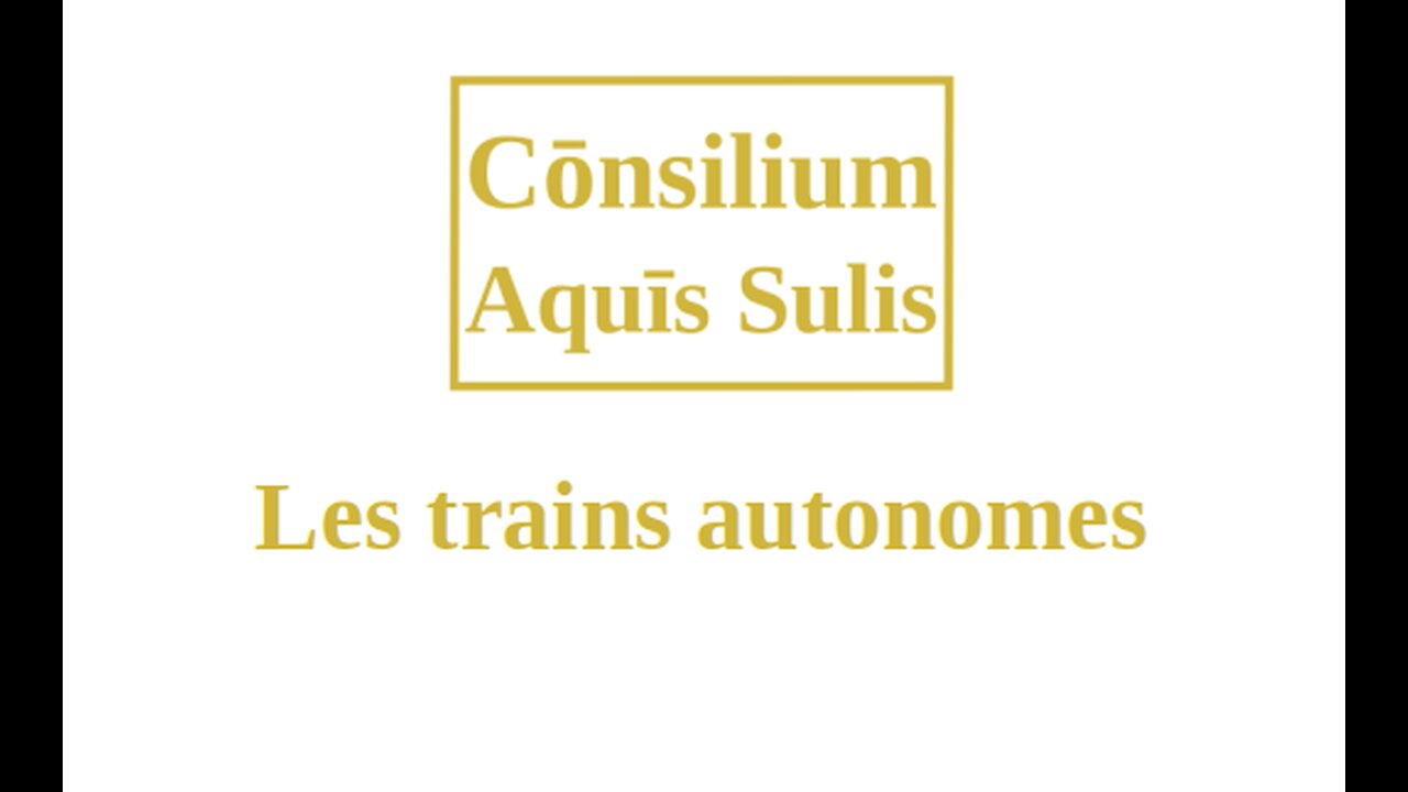 Les trains autonomes (Français)