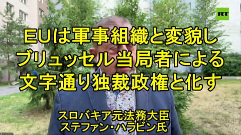 「欧州連合は軍事組織と化し、腐敗したブリュッセル当局者による文字通りの独裁政権と化した」