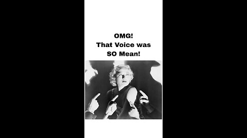 OMG! That Voice Was SO Mean!
