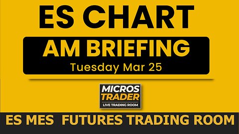 Tue ES MES Technical Analysis, Tips, Key Levels, Trading Room, & Scalping System 03/25/2025