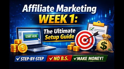 Affiliate Marketing Week 1: The Ultimate Setup Guide