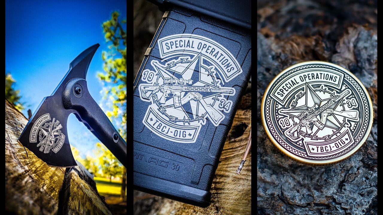 Texas Special Operations Team Patch Design & Engraving Project