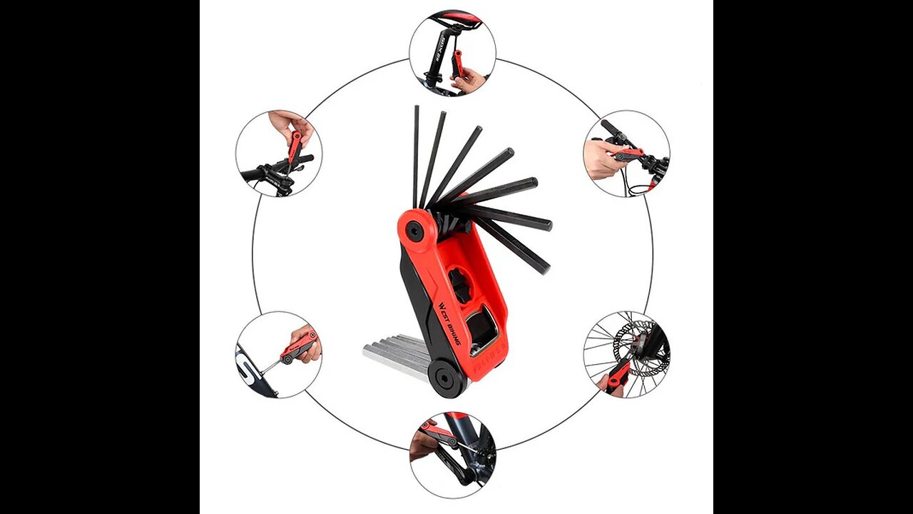 Multi-Functional Folding Inner Hexagon Repair Tool