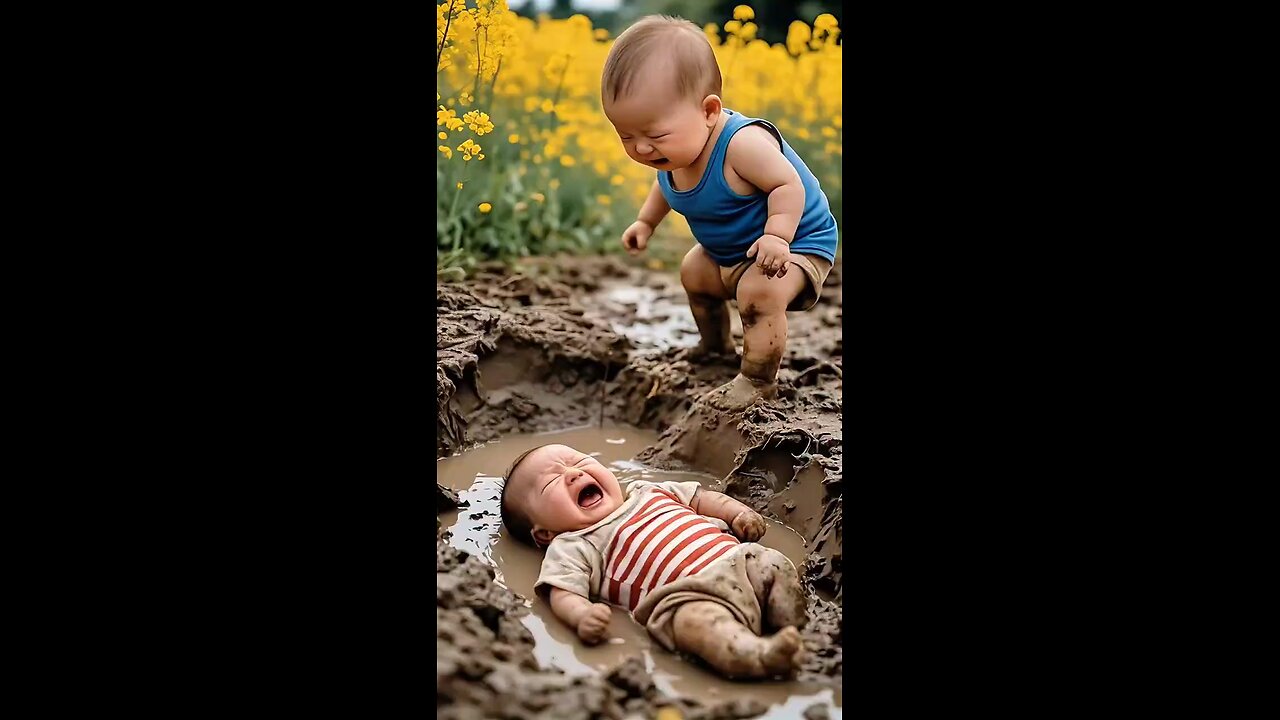 Baby Cat Sinks in Mud… What His Friend Did Next Will Shock You!