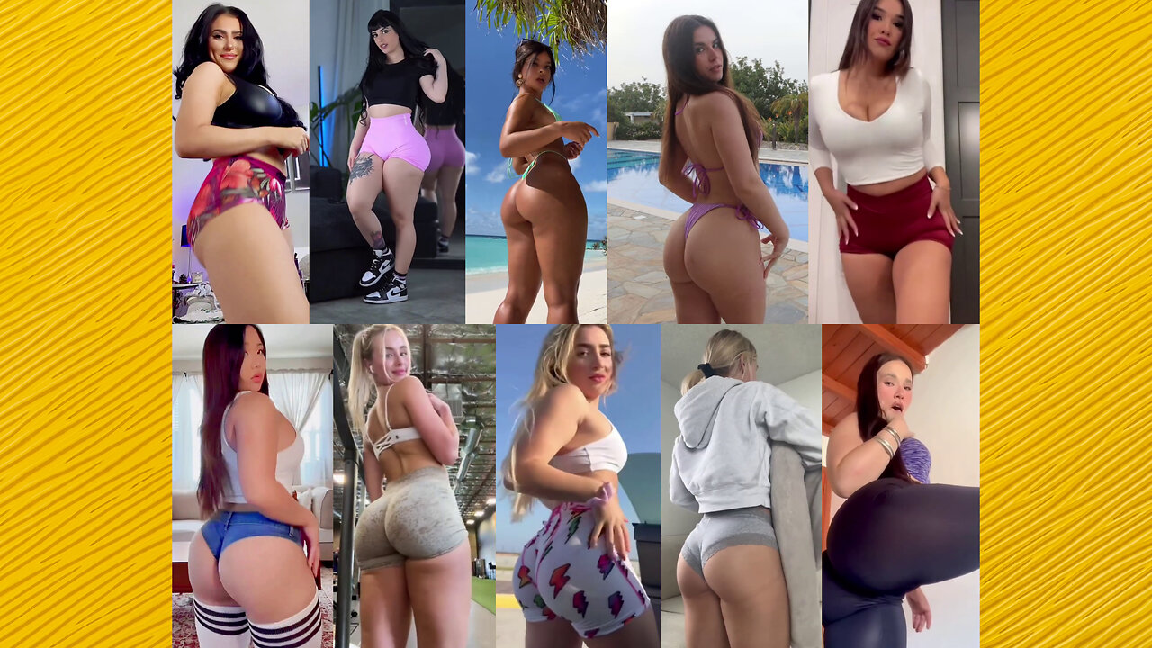 Ass compilation - Big bank tiktok challenge ❤️‍ClipchampGirls 2025