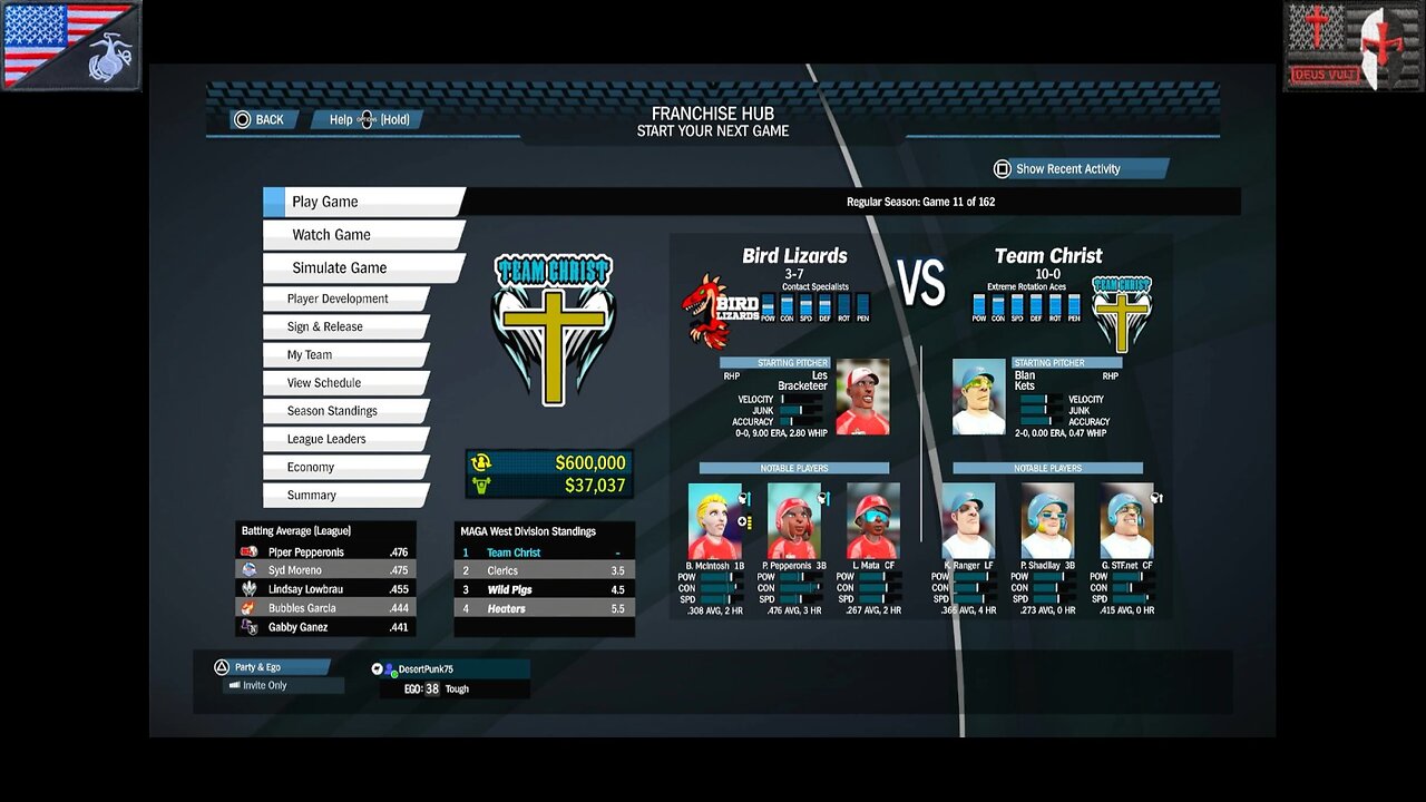 Based Sportsball 2025: Regular Season - Game #11 [Team Christ vs. Bird Lizards]