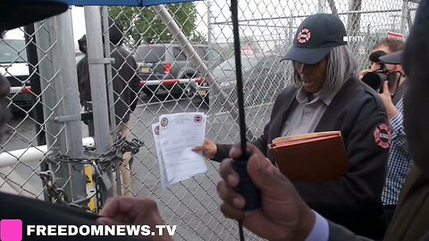 A Newark fire official has placed two violation citations on the door of Migrant detention center
