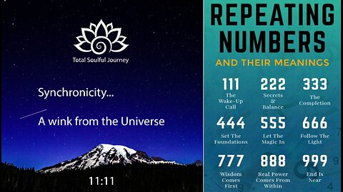 REPEATING NUMBERS - SYNCHRONICITY - NATURAL ORDER