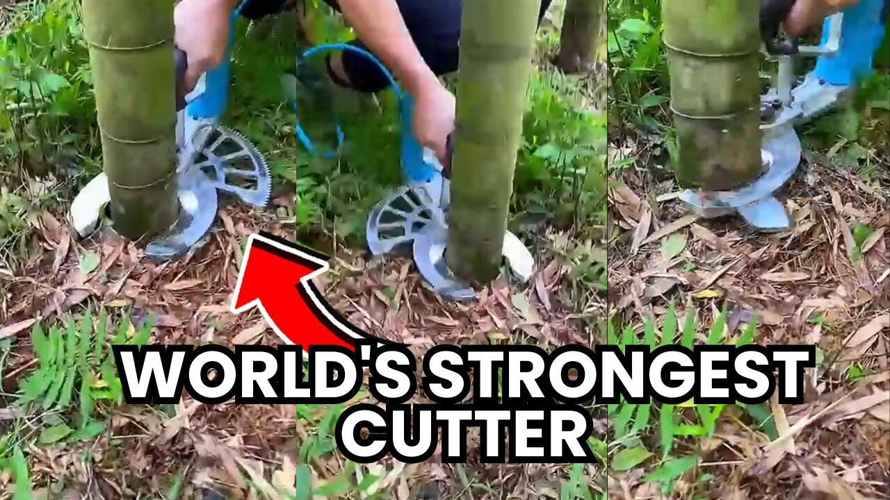 Bamboo cuter #agriculture #farming