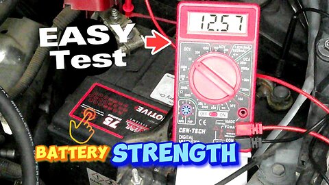 Easy HOW TO TEST your CAR BATTERY to see if its good or not...at home
