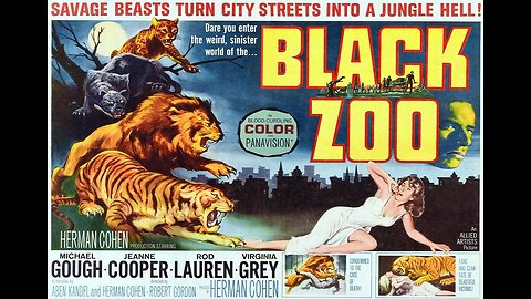 BLACK ZOO 1963 Unhinged Zookeeper Trains Animals to Kill his Enemies FULL MOVIE HD & W/S