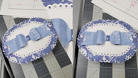 Use any dies you have to create a shaped box - Learn with me