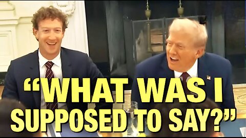 Zuckerberg CAUGHT ON HOT MIC At White House Tech Meeting!