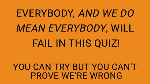 Challenging Knowledge Quiz