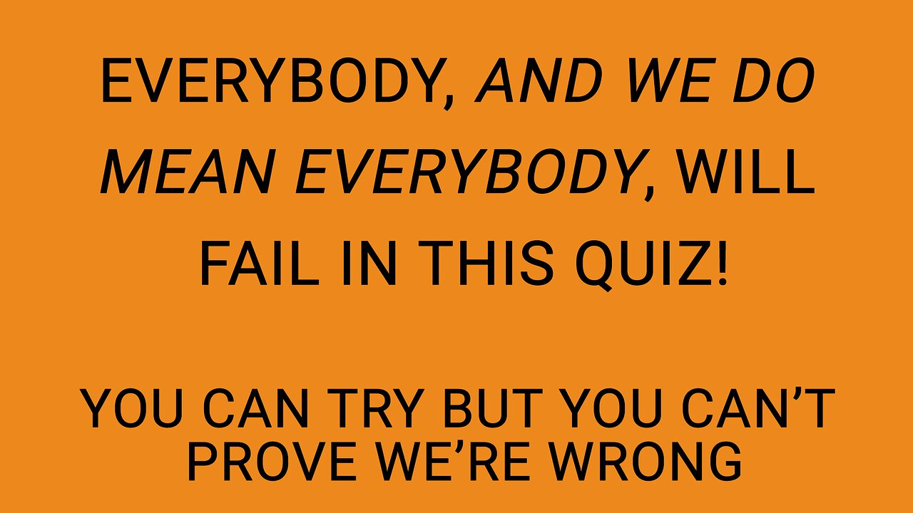 Challenging Knowledge Quiz