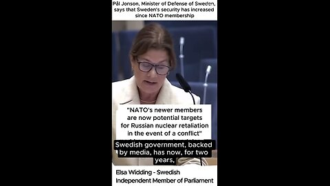 Elsa Widding - Pål Jonson says that Sweden's security has increased since NATO membership