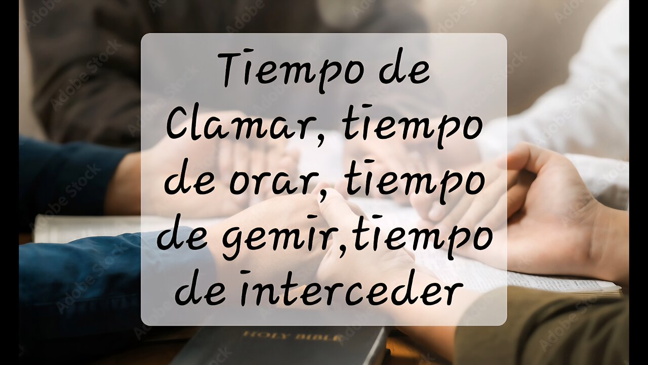 Tiempo de gloria en medio de tinieblas: ⏰️