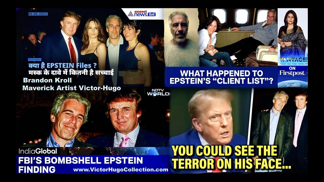Jeffrey Epstein Trump Pam Bondi Kash Patel Crush USA Credibility Worldwide Brandon Kroll Victor Hugo