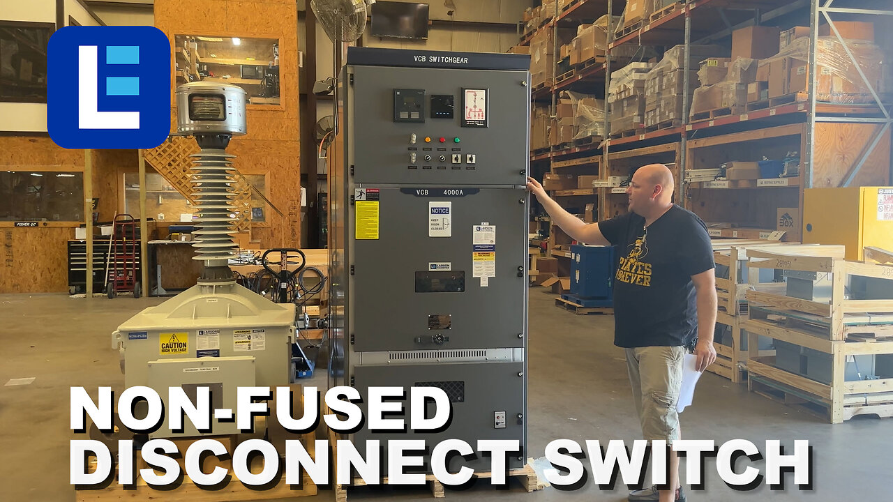 Non-Fused Disconnect Switch, 4000 Amp, 12000V 3PH AC, Floor Mount - Larson Electronics