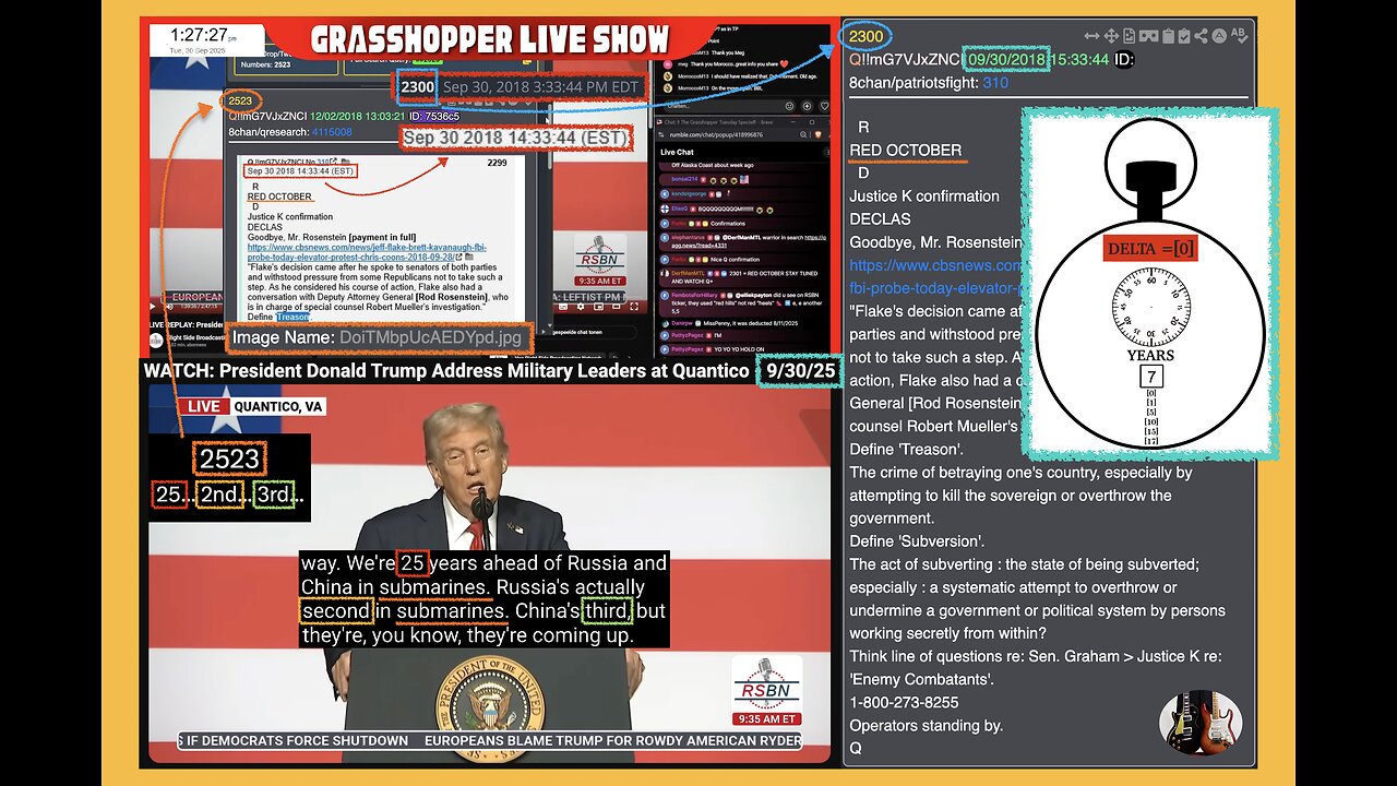 Grasshopper Live 09/30/2025 - 9:35-am 0-DELTA 💧 2300...!!!
