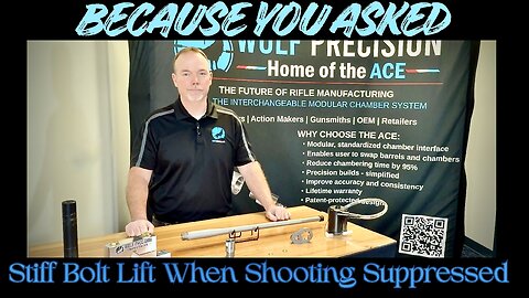 Because You Ask: Stiff Bolt Lift When Shooting Suppressed