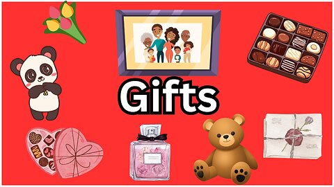 Gift Words in English 🛍️ | Learn English Vocabulary with Images!