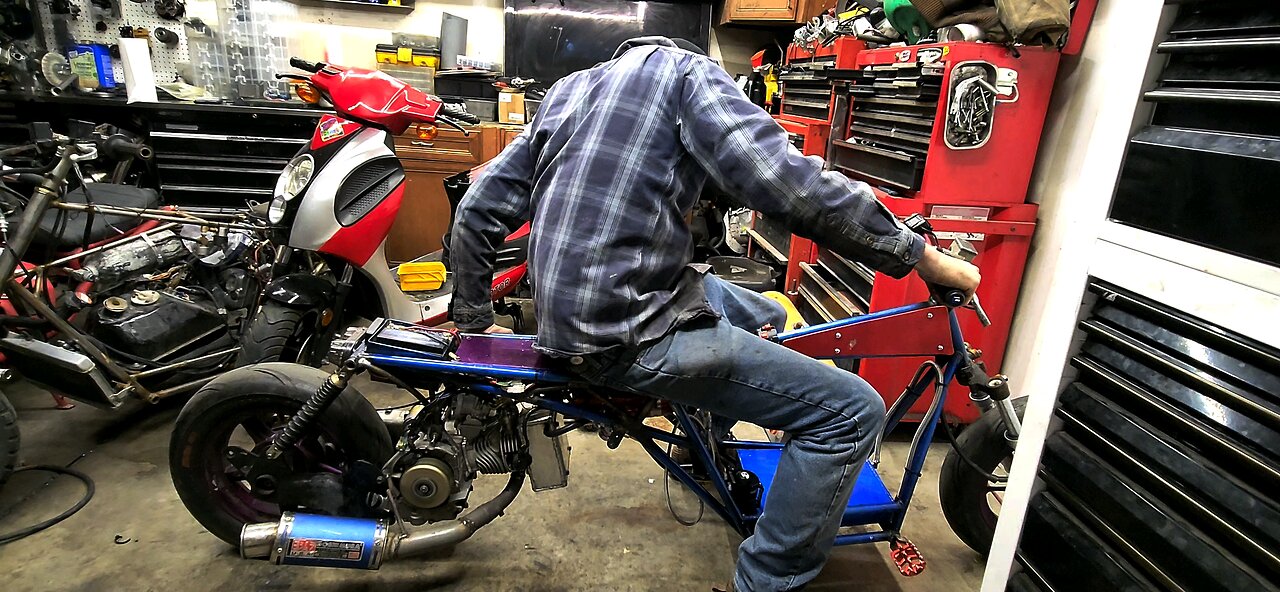 drag scooter burnout