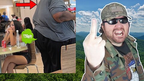 900lbs Man Farts In Peoples Faces At The Mall!!! (EFC) - Reaction! (BBT)