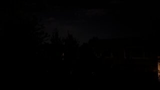 Very dark outside
