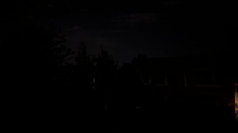 Very dark outside