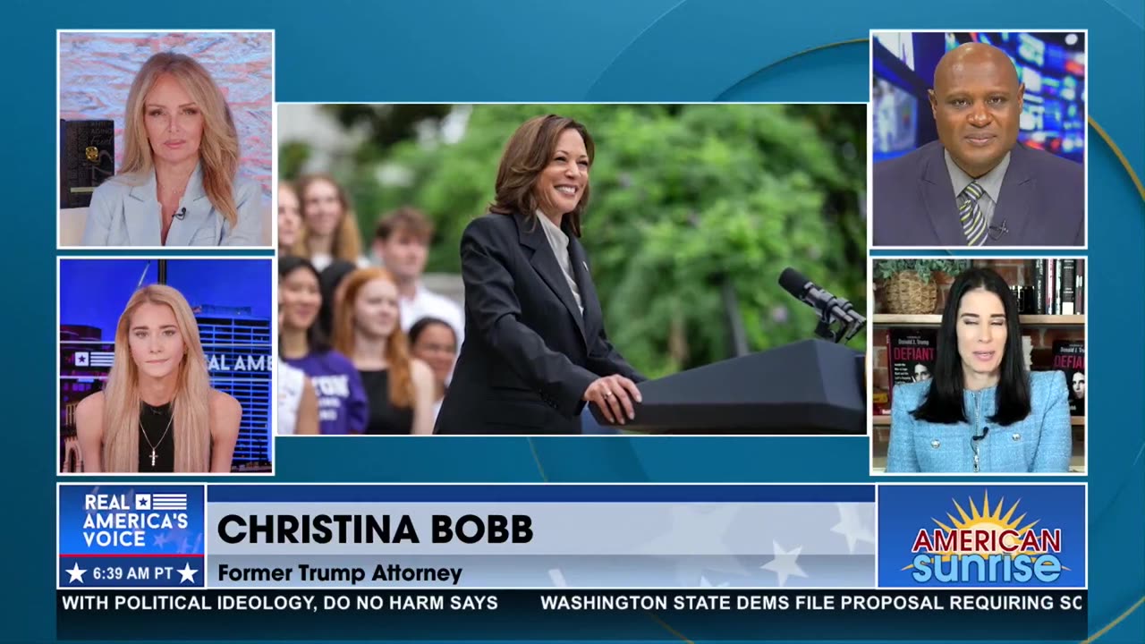 KAMALA RUNS AGAIN? “COMEDIC RELIEF,” CHRISTINA BOBB SAYS