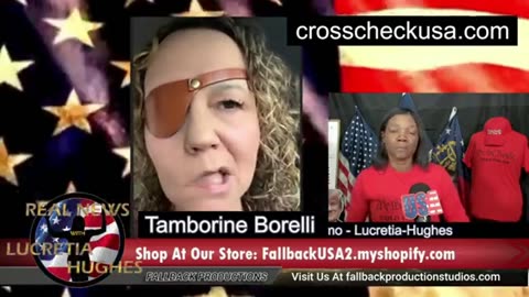 Tamborine Borrelli appeared on Real News with Lucretia Hughes