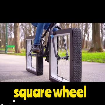 Worlds First Square Wheeled Bike #reels #bike #bicycle #viral