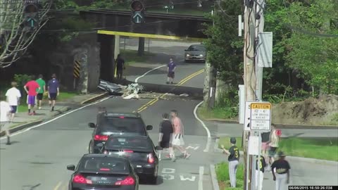 Trucks Hit Low Bridge Compilation