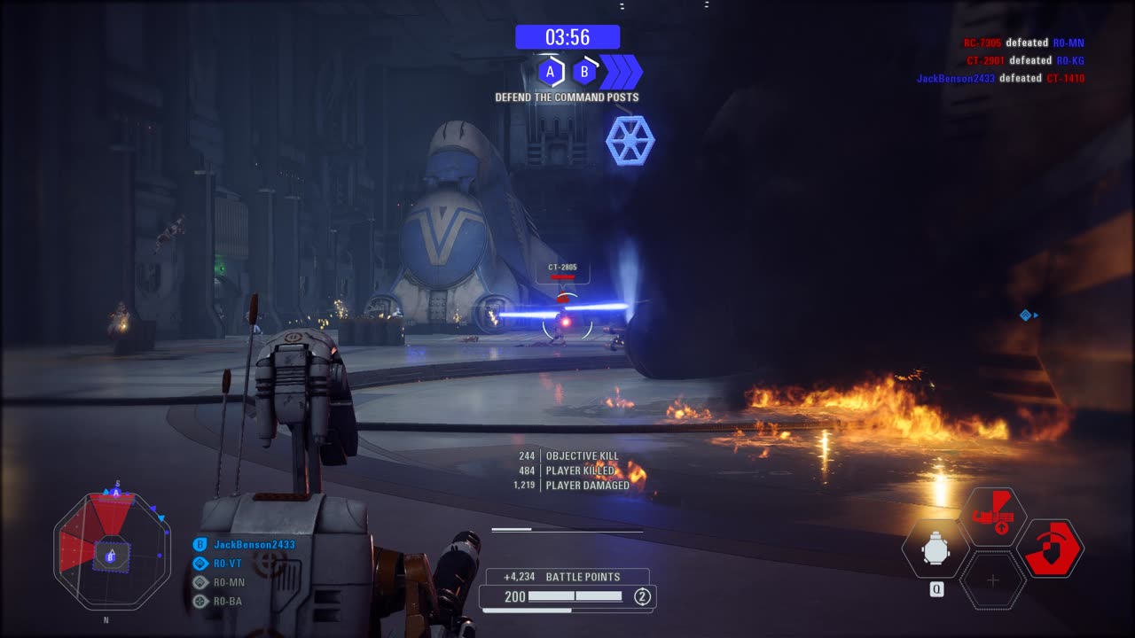 SWBF2 2017: Instant Action Mission (Defend) Separatist Dreadnought Separatist Gameplay