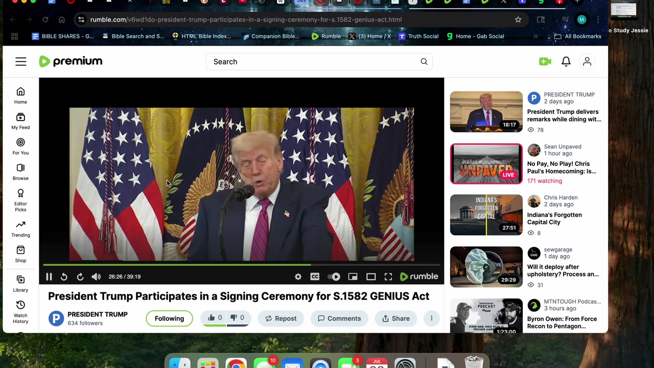 7/23/25 Trump’s Genius Act is the Gen 3:1 subtilty of Satan to get us at Rev 13:15-17?