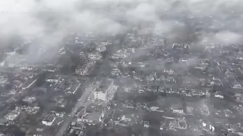 Rodynske. Another Donbas town completely destroyed by Russian liberators.